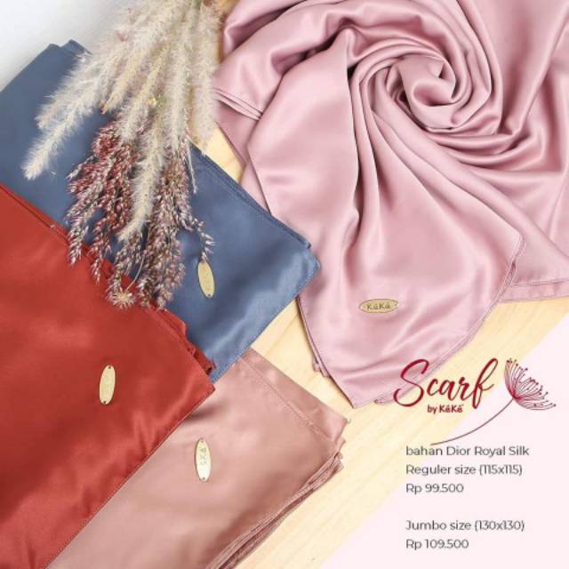 HIJAB SEGIEMPAT SYARI SILK ||  KEKE