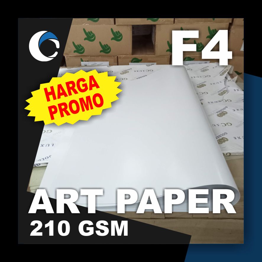 

KERTAS ART PAPER / ART CARTON 210 GSM Uk [ F4 / POLIO ] 21.5 cm X 33 cm ( 50 LEMBAR )