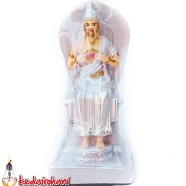 Patung Yesus Hati Kudus 15 cm Candi HKY Ganjuran Tyas Dalem Gusti Arca Fiber Rohani Doa Devosi