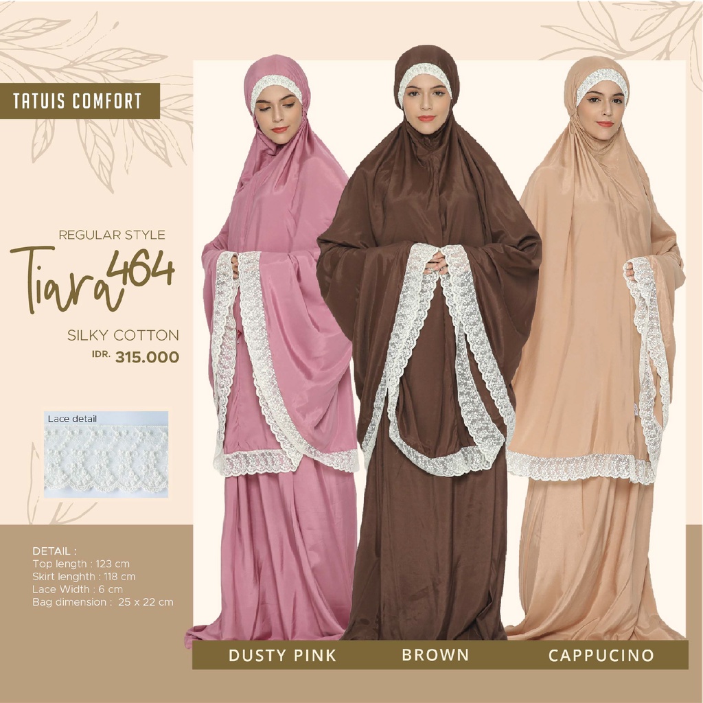 Tatuis Tiara 464 Mukena Dewasa Silky Cotton Katun Silky