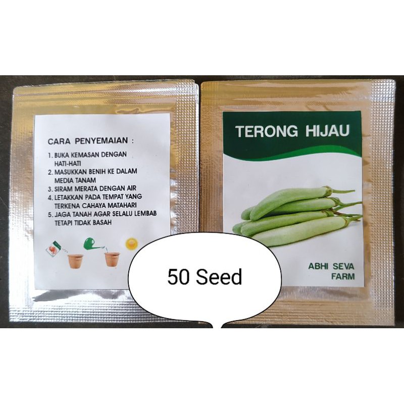 

1 Pack benihTerong hijau unggul F1