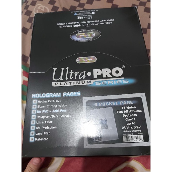 Ultra Pro Platinum Sleeve 9p/9 Pocket Ready Stock