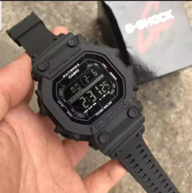Jam Tangan Wanita Pria Couple Kasual Sporty GX5600 DW5600 Digital KOTAK Hitam FASHION KARET ANALOG QUARTZ MEWAH ELEGAN