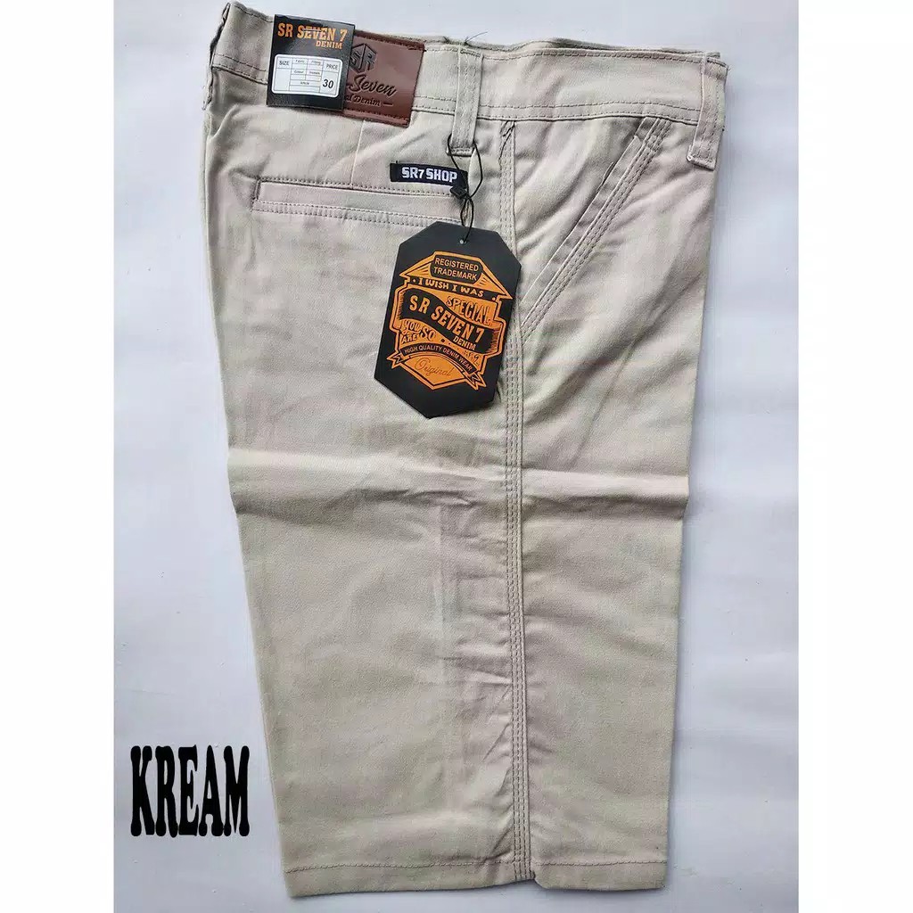 CELANA PENDEK PRIA CHINO JUMBO BIG SIZE Bahan Chinos Street/Melar Longgar