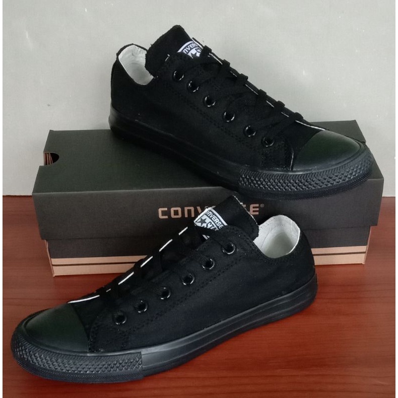 sepatu converse all star classic full black all star classic hitam polos