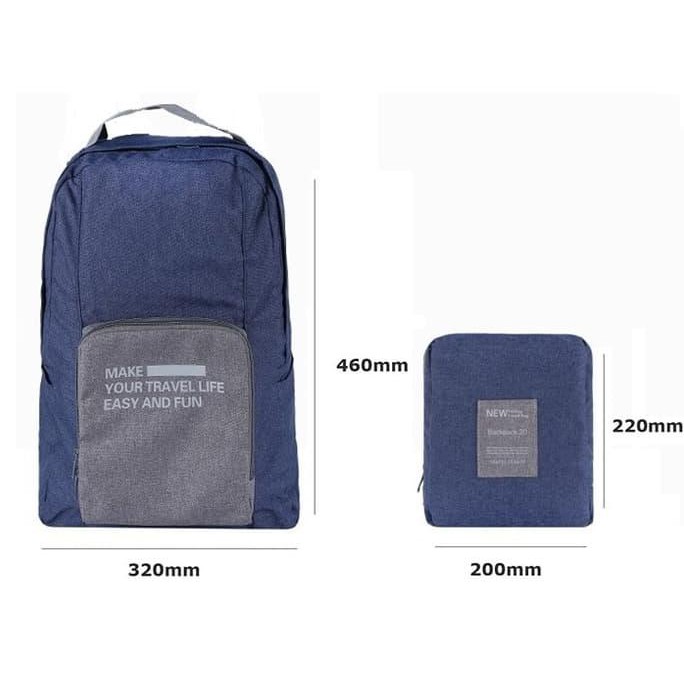 Diskon Tas Travel Lipat/Tas Ransel Lipat/Ransel lipat/ransel/backpack Termurah