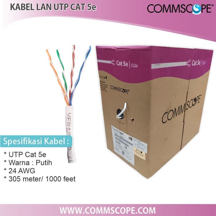 Kabel LAN FTP UTP CAT5e Amp Commscope