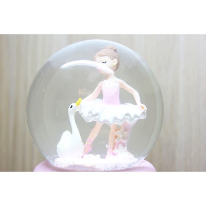 MUSIK-KOTAK- KOTAK MUSIK SNOW GLOBE BALL KRISTAL CRYSTAL BALLERINA KADO ROMANTIS - MOTIF A -KOTAK-