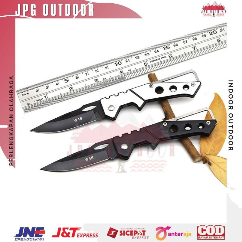 Pisau Saku Lipat Mini Portable Survival Tool Knife Serbaguna