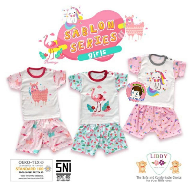 LIBBY SETELAN PENDEK SABLON & BATIK GIRL  SERIES