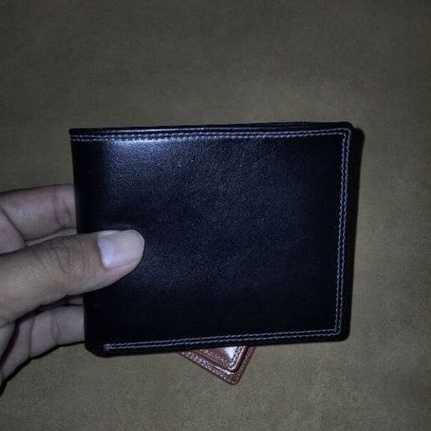 Dompet Pria Full Kulit Sapi Asli LK 6 Slot Tempat Kartu Tanpa Embos  ( Bahan Luar Dalam Pakai Kulit Sapi)