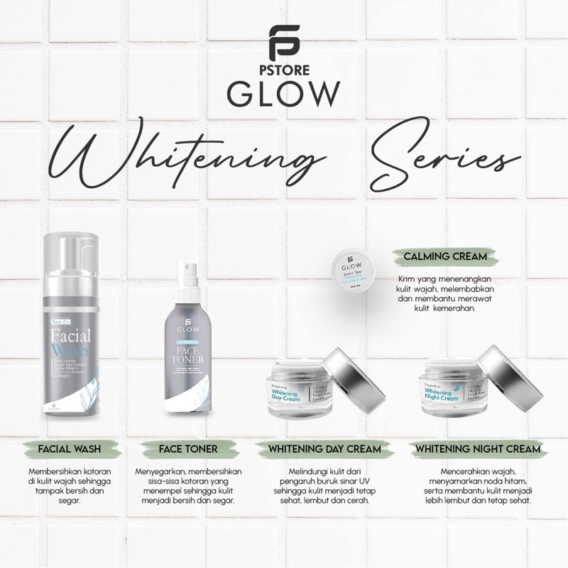 PS Glow Whitening/Skincare/ps glow/Original/Skincare bpom/perawatan/kecantikan/cod/freeGELANGEMAS