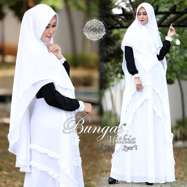 Gamis polos Alithia by bungas