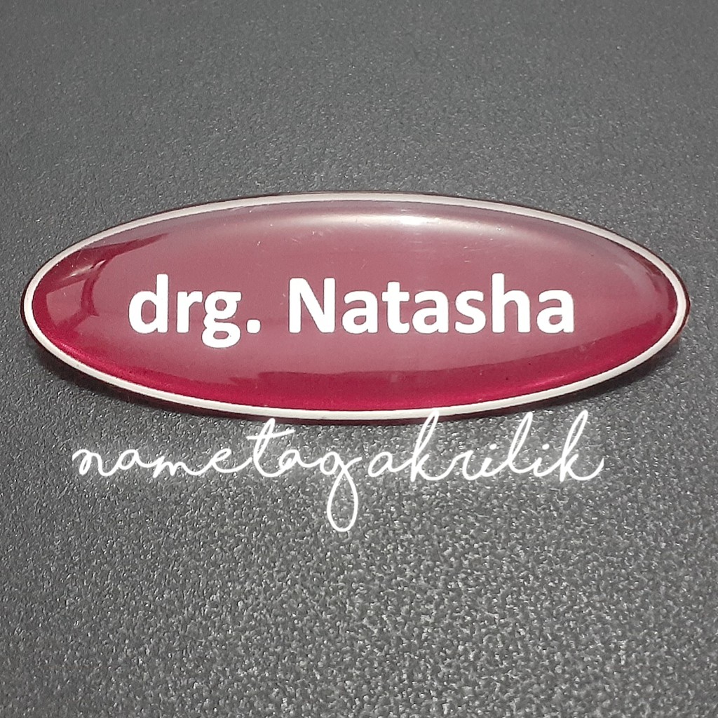 

Nametag, Papan Nama Dada, Magnet