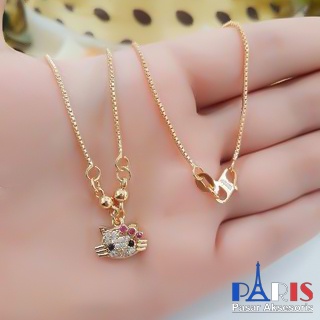Kalung Anak Hello Kitty Permata Gold Lapis Emas