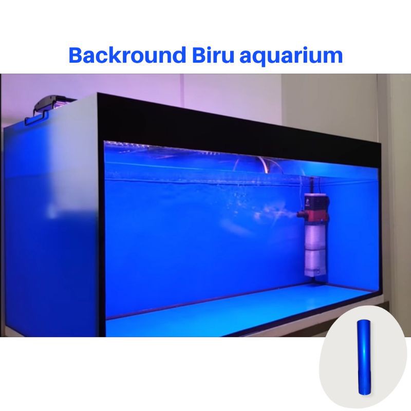 Background Aquarium Biru dan Hitam - Timbal Balik