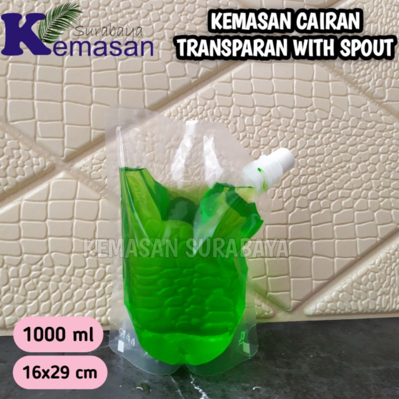 SPOUT PACK KPACK 1000ml POUCH CAIRAN KEMASAN MINUMAN JUS SUSU MINYAK Kpack