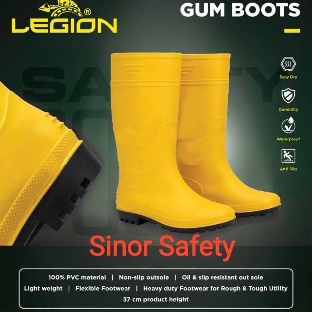 Sepatu Boot Legion ACERO NON BESI Sepatu SAFETY Boot Legion UJUNG TANPA BESI