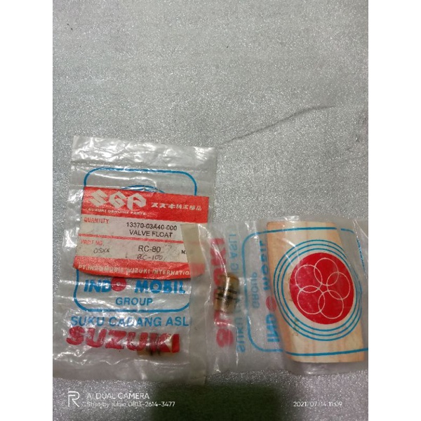 jarum venturi ventilator pelampung Valve float karbu karburasi karburator Suzuki rc80 rc100 rc 80 10
