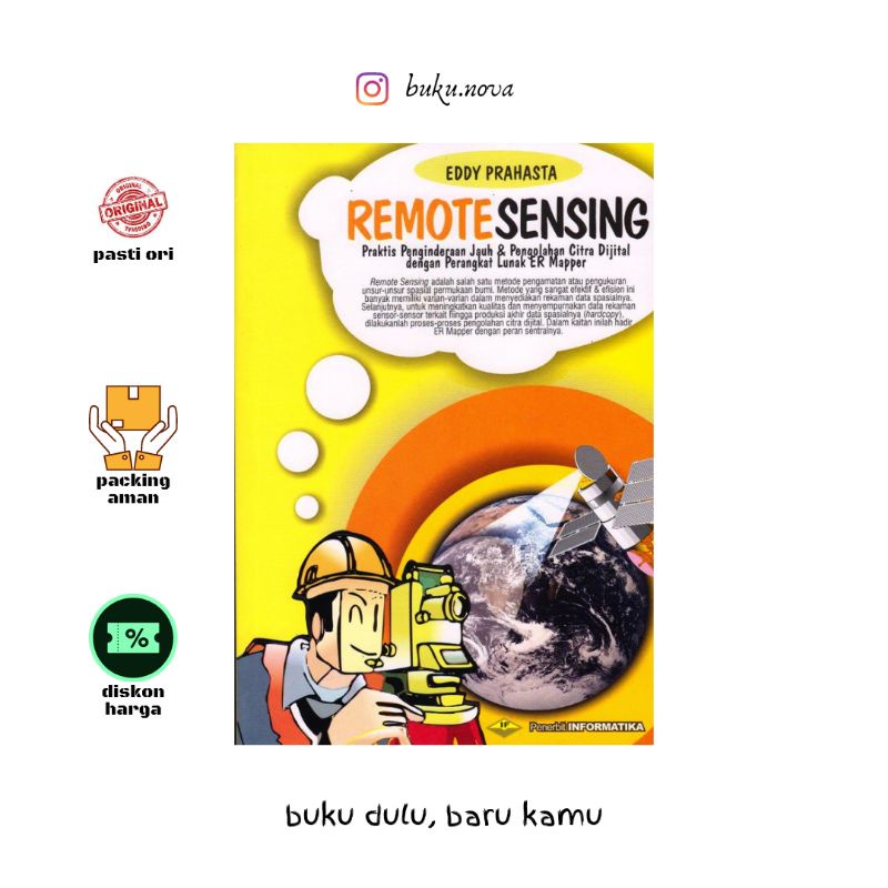 Jual Buku Remote Sensing Praktis Penginderaan Jauh & Pengolahan Citra