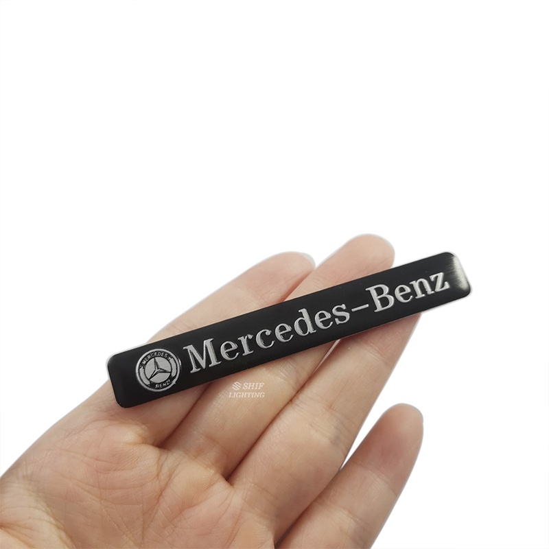 1pc Stiker Emblem Logo Mercedes-Benz MAYBACH BRABUS Bahan Aluminum Untuk Dekorasi Mobil