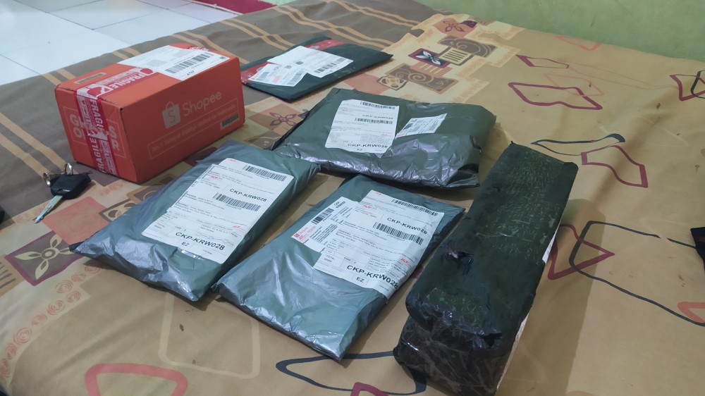 Bswart Batik Hrb026 Kenongo Hem Pendek Padi Pekalongan M L Xl Batik Pria Murah Modern Grosir