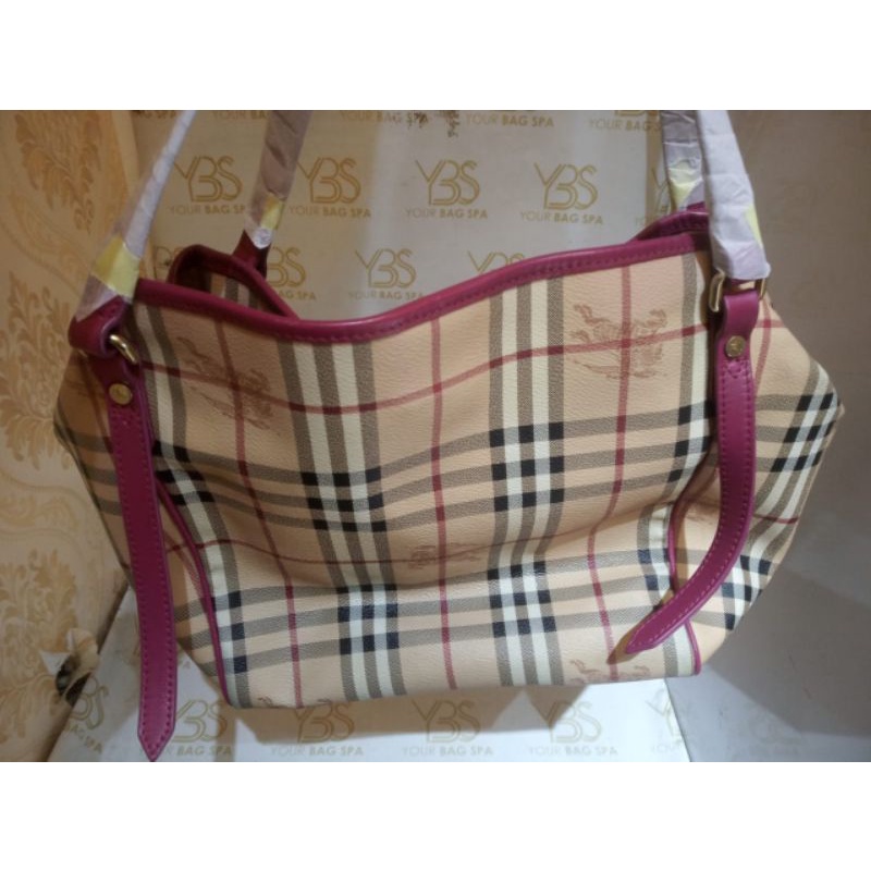 tas wanita For sale preloved Burberry haymarket