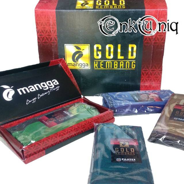 Sarung Mangga Gold Kembang / Sarung Mangga Kembang Darussalam