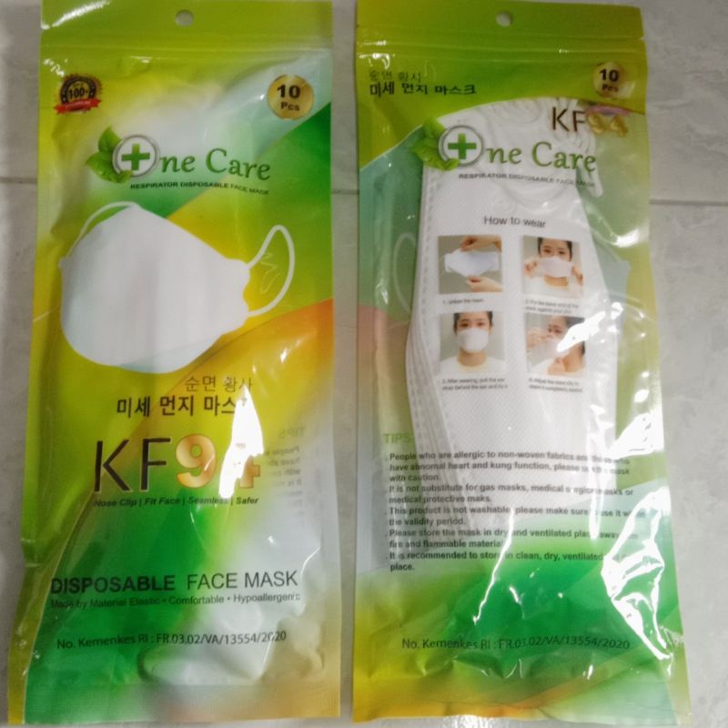 masker Kf94 one care isi 10 pc