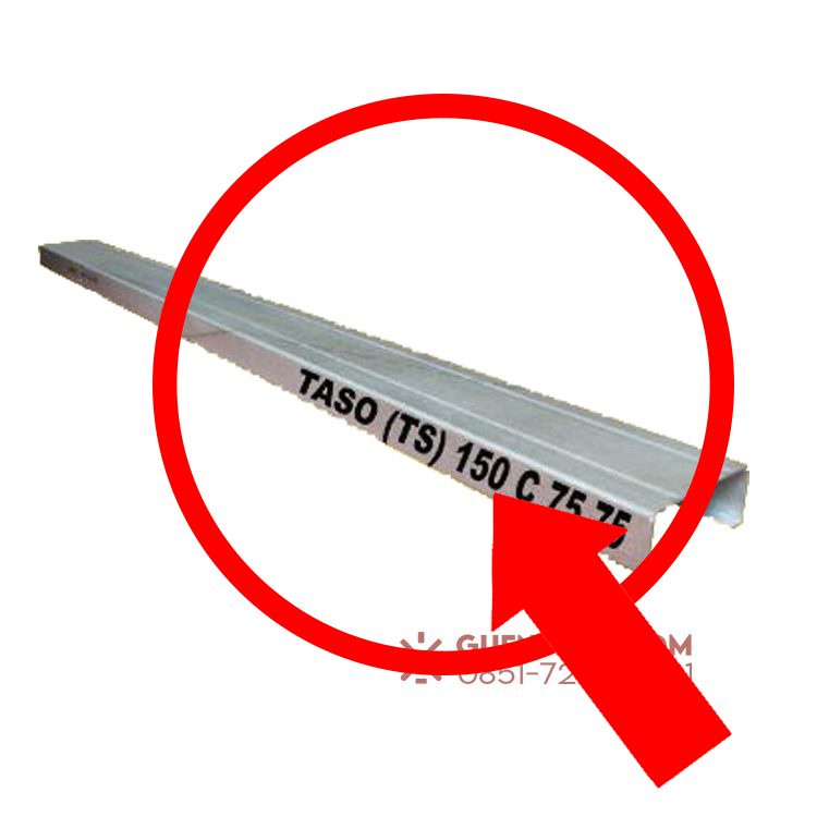 Aksesoris Baja Taso Taso Premium C75.75 X 6000 Mm Az 150