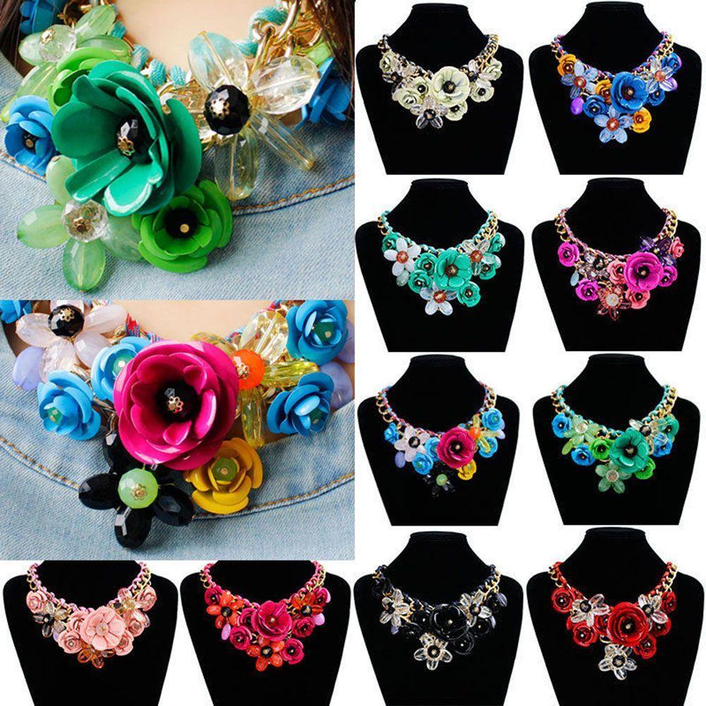 Top Kalung Fashion Rantai Liontin Crystal