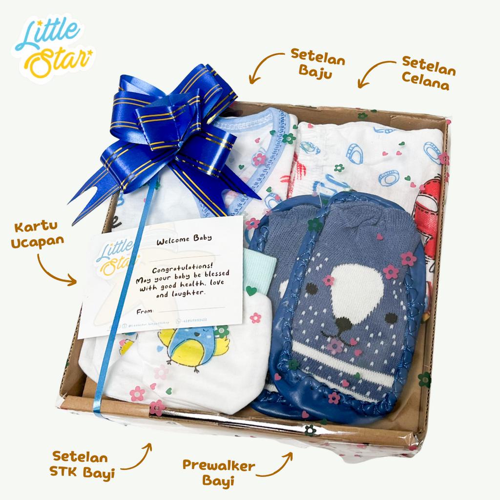 Hampers Bayi Newborn Baby Gift Set Paket Hadiah Parcel Kado Lahiran Setelan Baju Bayi Baru Lahir Unisex