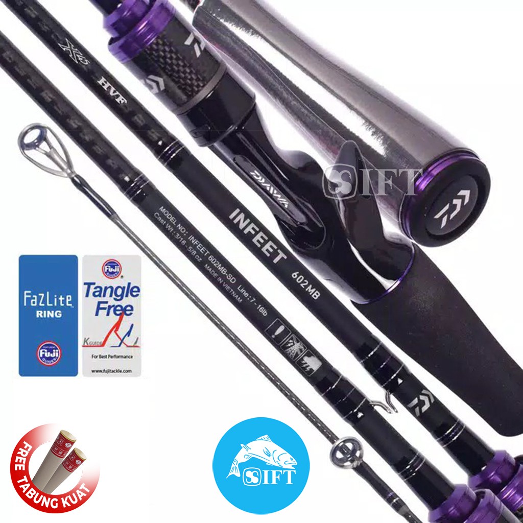 Joran BC DAIWA INFEET | Fuji Fazlite + Seat + X45 HVF blank | Bait Casting Overhead | Resmi