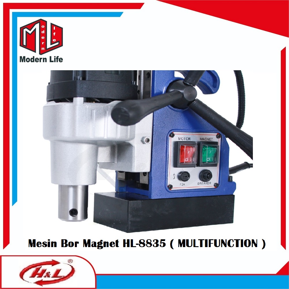 HL-8835 Mesin Bor Magnet / Magnetic Drill HL 8835 MULTIFUNCTION