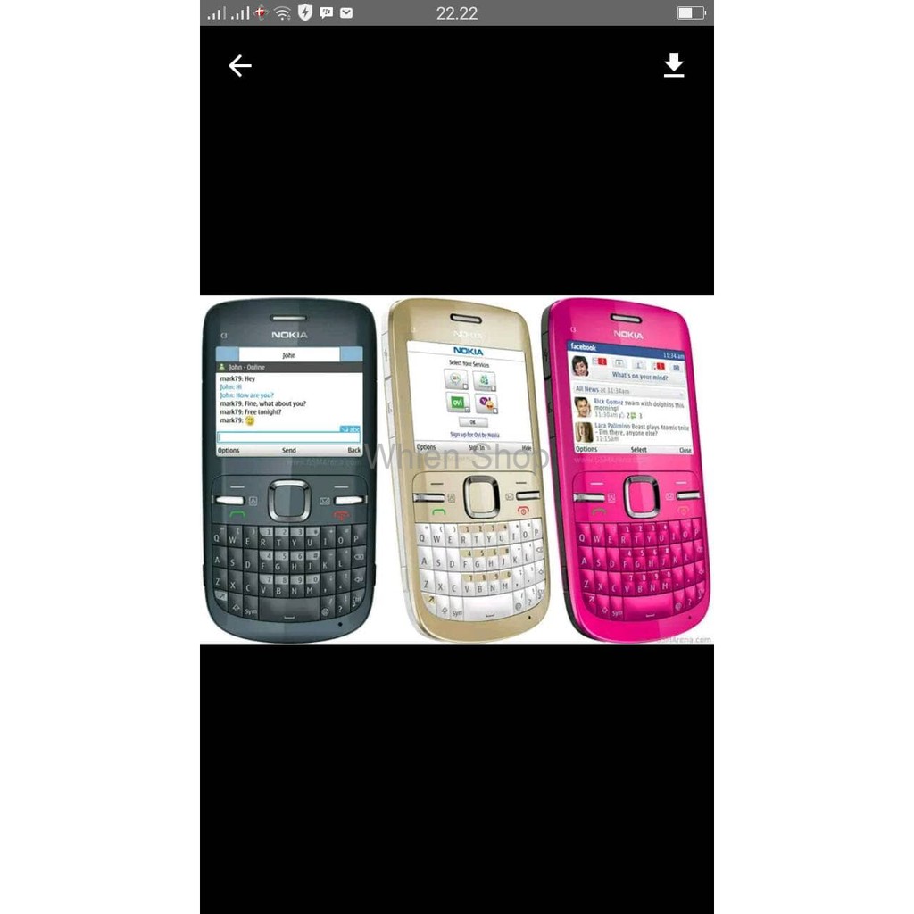 hp nokia c3 qwerty refurbish