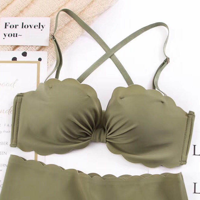 Bra Wanita Tanpa Kawat Bahan Halus Pakaian Dalam bralette Push Up Elastis Sexy dengan Busa