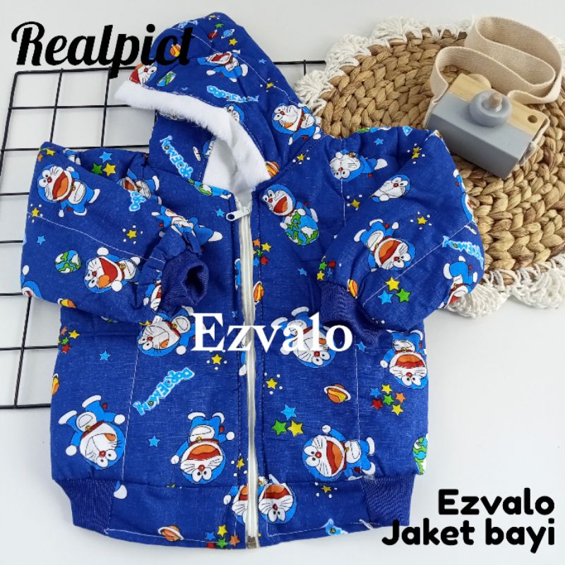 Jaket bayi karakter doraemon 6-18 bulan / jaket bayi laki-laki / jaket bayi perempuan