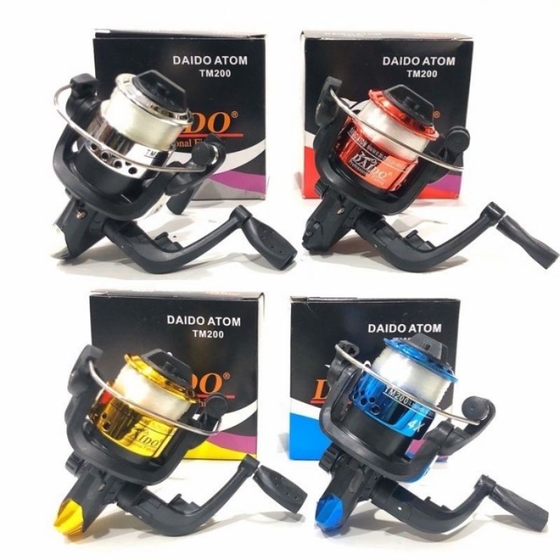 {COD}  Reel | Spinning DAIDO ATOM TM200 Pancing + Reel Audrey 5 BB AW 200 murah Bonus pelampung