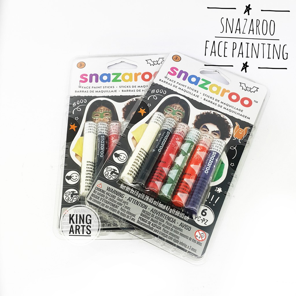 

Cat Muka dan Cat Badan Snazaroo Halloween Sticks Face Painting