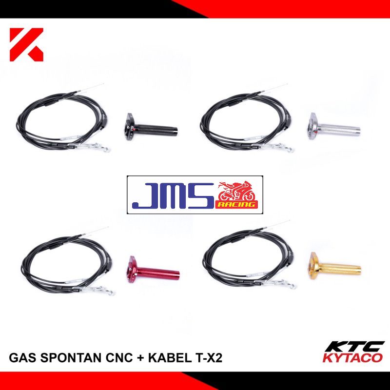 Gas spontan cnc ktc kytaco original universal aerox nmax Lexi pcx150/160 vario125 vario150/160 gsx150 ninja r ninja 250 Mio beat Scoopy genio soul gt fazzio dll