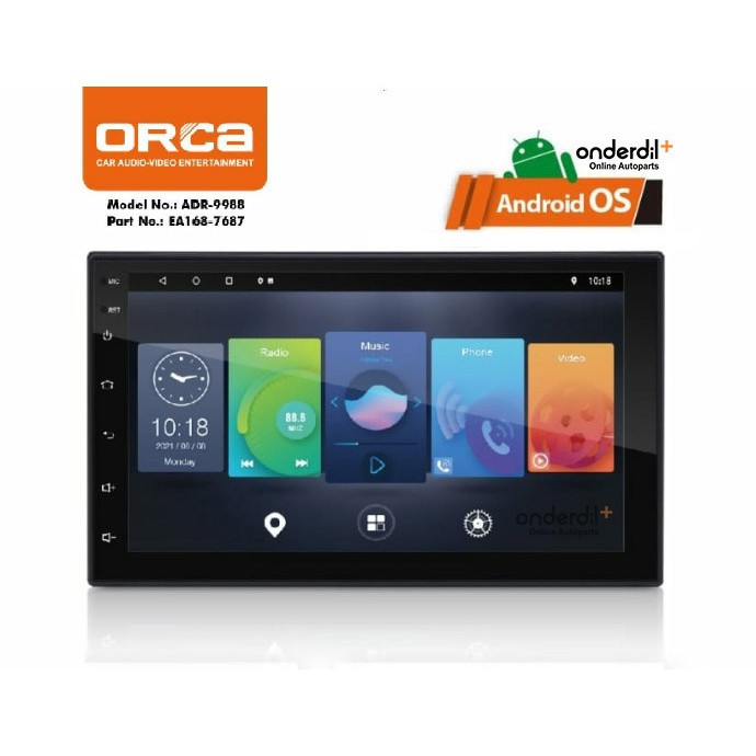 Head Unit Mobil Android ORCA 7" inch