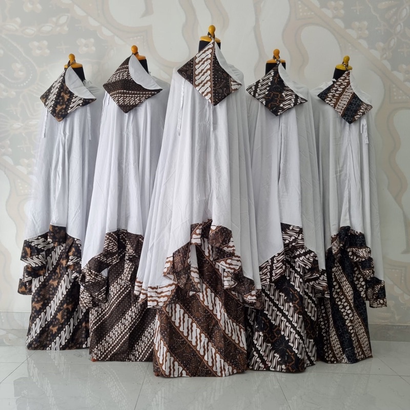 MUKENA BATIK NAZMI PLAIN JUMBO