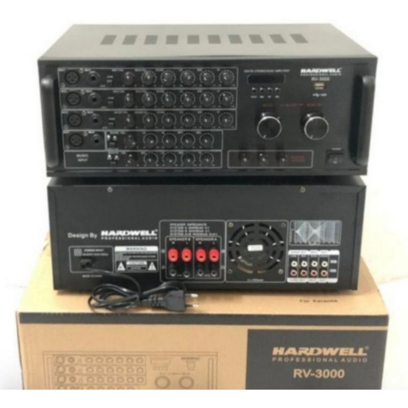 Jual Power Amplifier Hardwell RV3000 ORIGINAL KARAOKE Shopee Indonesia