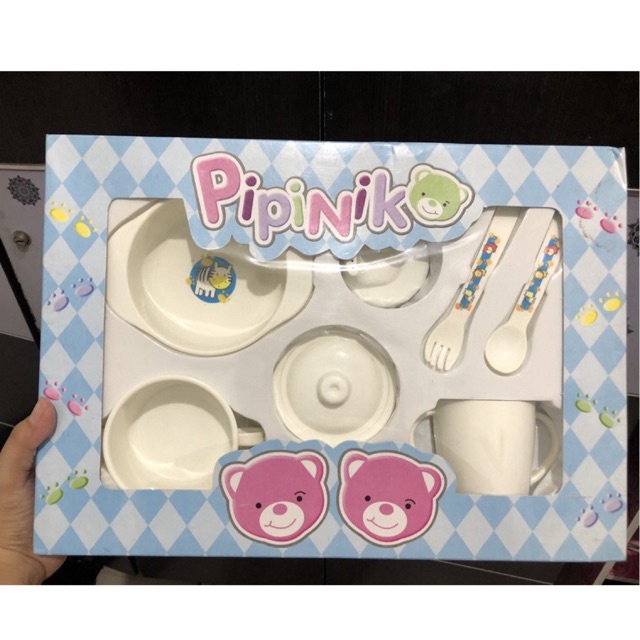 feeding set tempat makan bayi pipiniko NEW