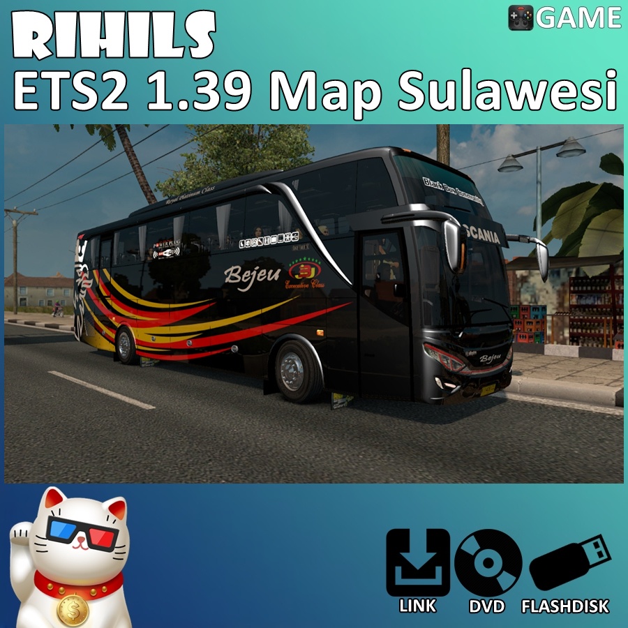 ETS2 1.39 Map Sulawesi Game Bus Truk Indonesia untuk PC Laptop