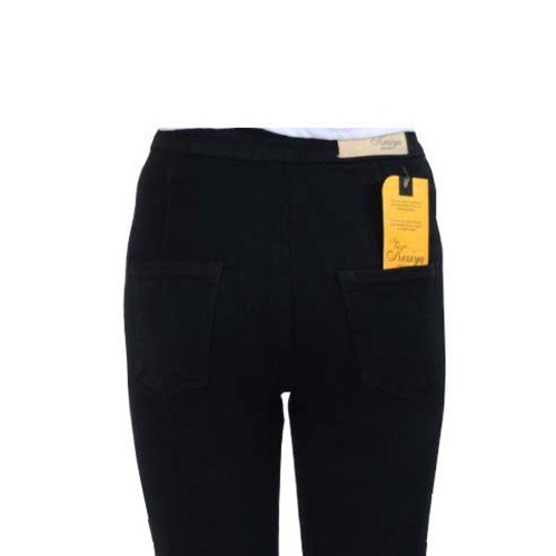 HW Jeans Black Keziya, Celana highwaist jeans high waist