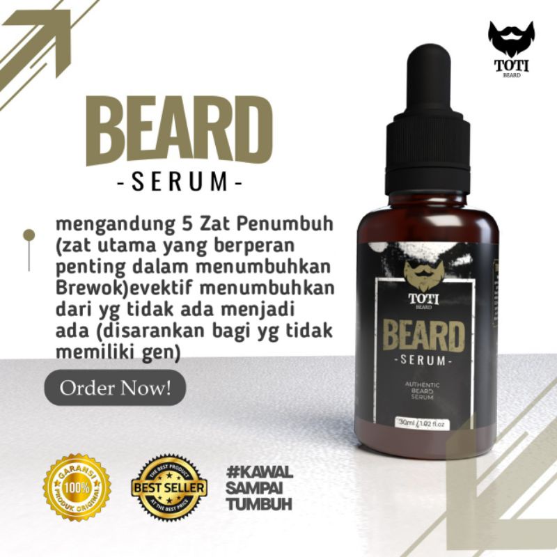 PENUMBUH BREWOK TANPA GEN LIQUID CAIR  30ml /totibeardserum