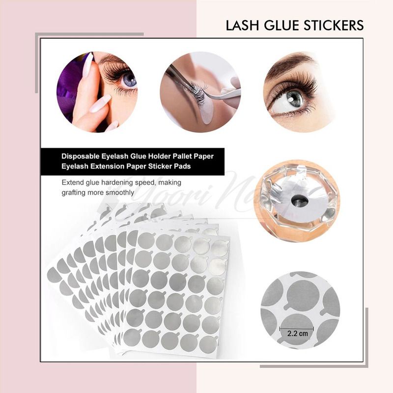 30pcs Lash glue sticker disposable stiker eyelash glue bulumata alas lem