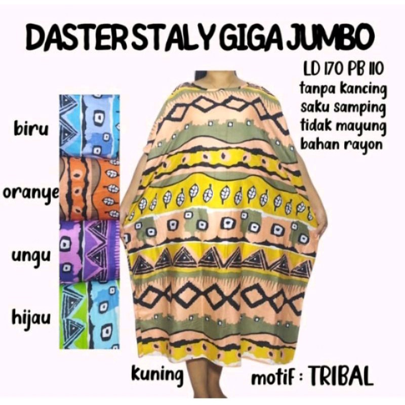 Daster Mega Jumbo ld170 non payung non kancing