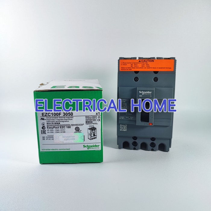 MCCB EZC100F 3Pole 10kA 415VAC 50A